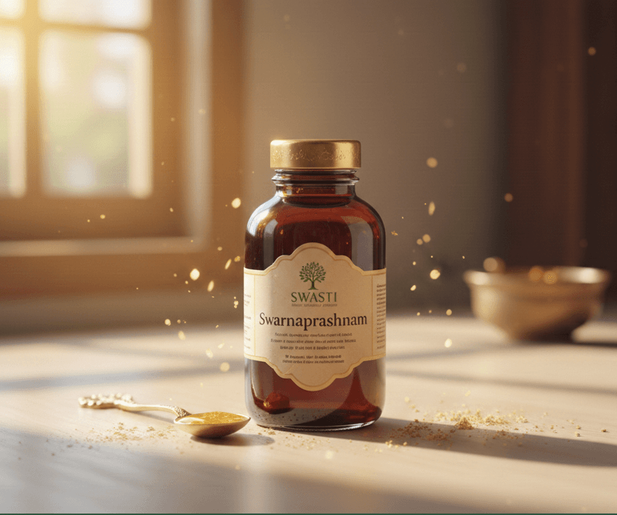 Swarnaprashanam - SwastiHealth, Swasti, Ayurveda, Wellness, Health, Herbs, Remedies, Blogs, Common Problems, Daily Ritual, Health Guide, Recipes, Fitness, Natural Remedies, Organic, Clean Beauty, Plant-Based, Holistic Healing, Authentic India, Vata Pitta Kapha, Self-Care